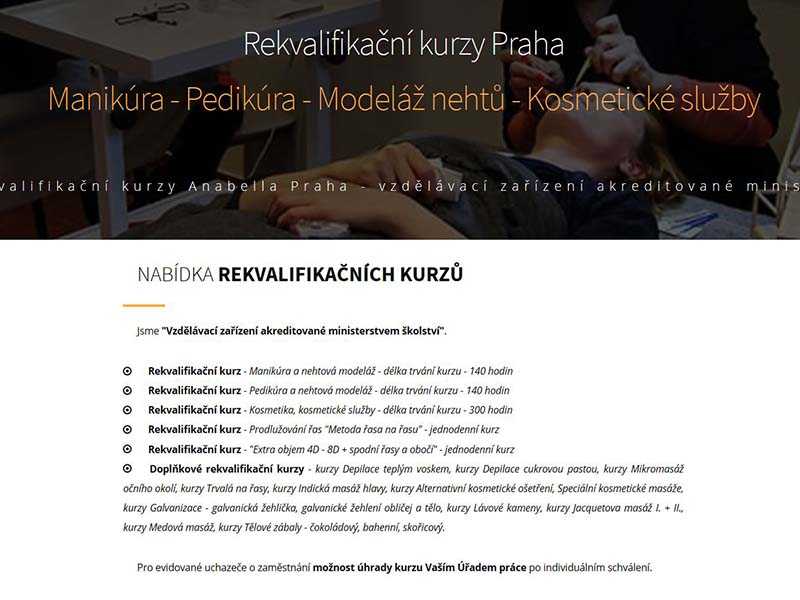 Rekvalifikační kurzy Praha - Kurz Prodlužování řas