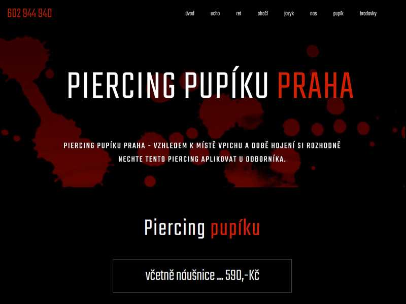 Piercing pupíku Praha